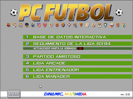 Pc Futbol 2.0 captura pantalla