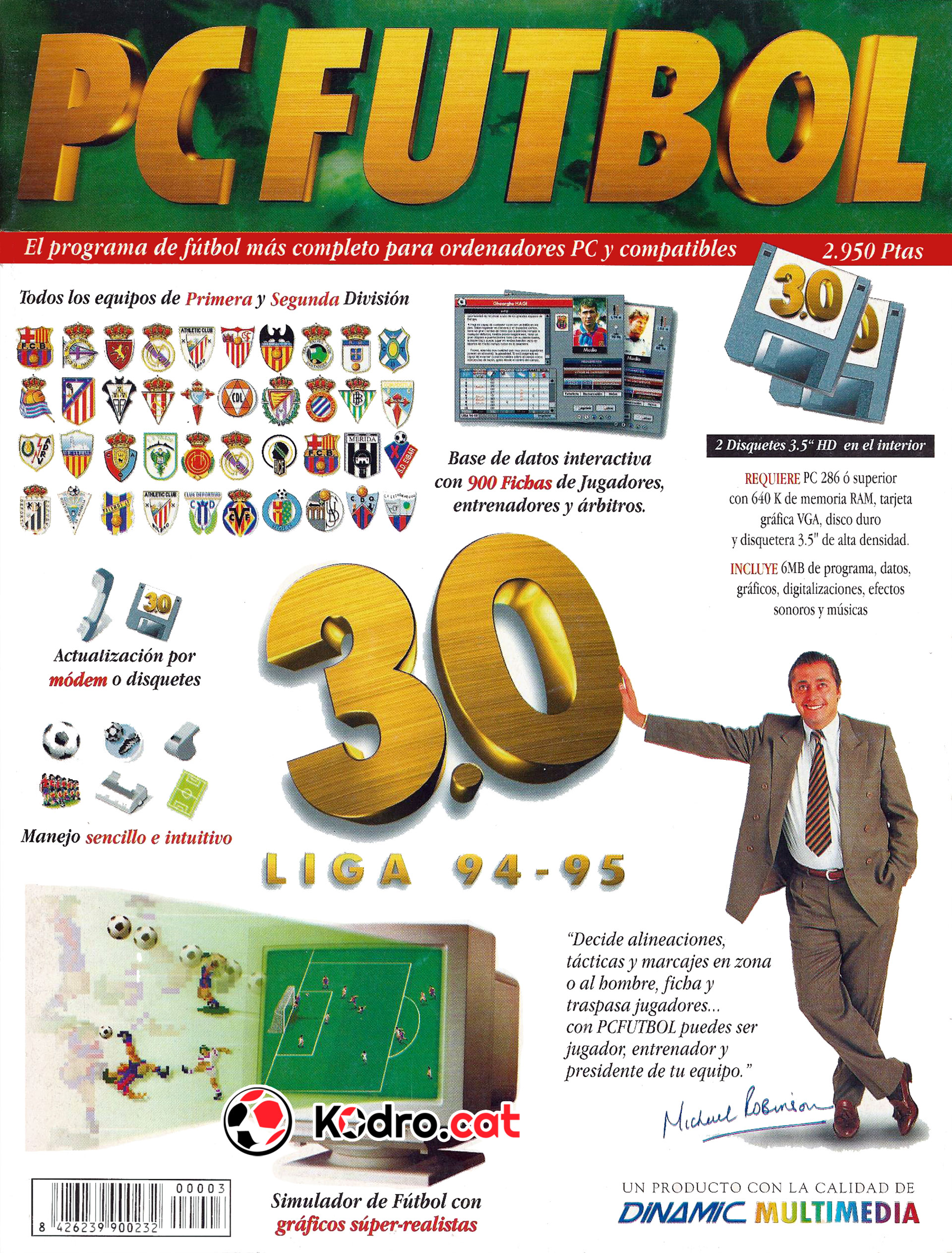 Portada de la revista del PC Fútbol 3.0