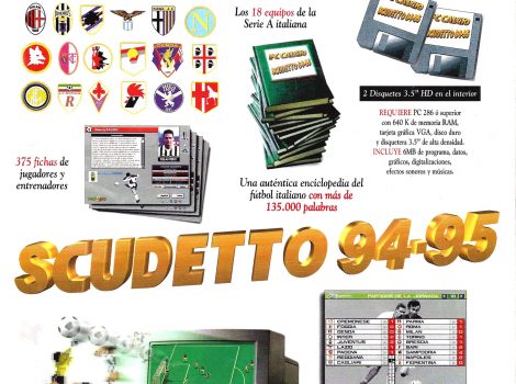 Portada revista PC Calcio Scudetto 94-95