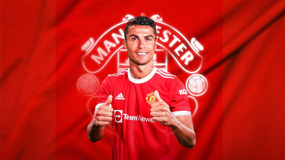 Cristiano Ronaldo y su primera foto con la camiseta del Manchester United  2021 - Futbolete